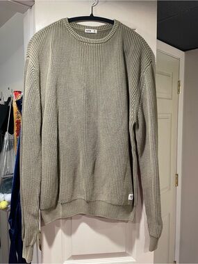 Katin Men's Crewneck Knit Sweater in Olive Green